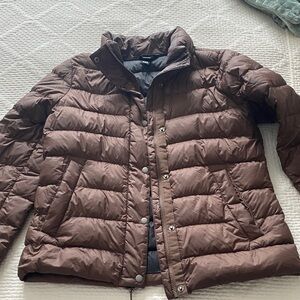 Eddie Bauer Women's Brown Puffer Jacket